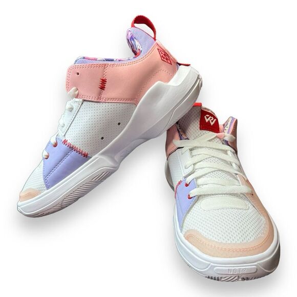 Jordan One Take 5 Womens/Kids White Pink Lavender Red FQ3102-100 - Picture 6 of 9